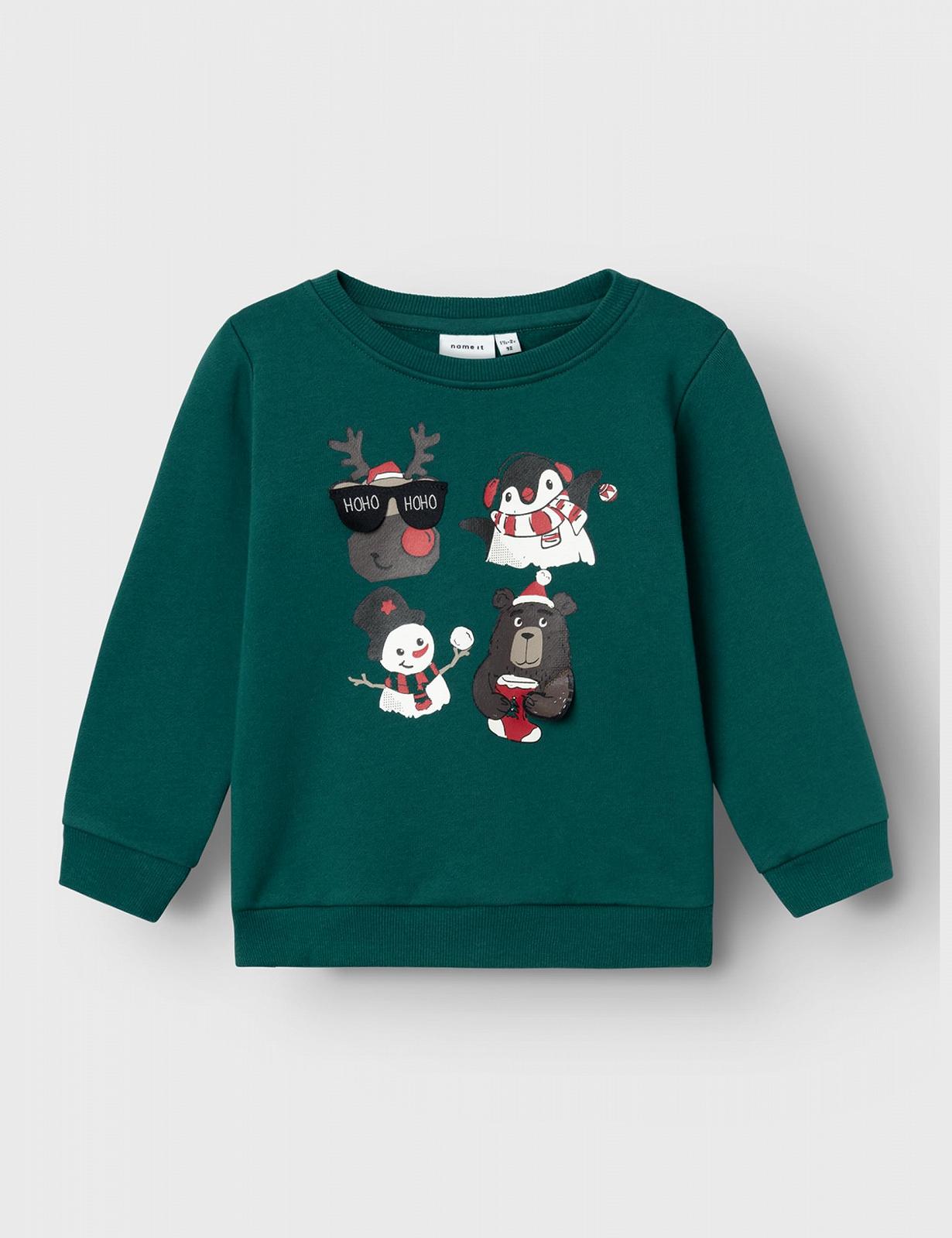 Толстовка NAME IT Nmmrsanta Nreg Sweat Bru Box для хлопчиків, фото №3