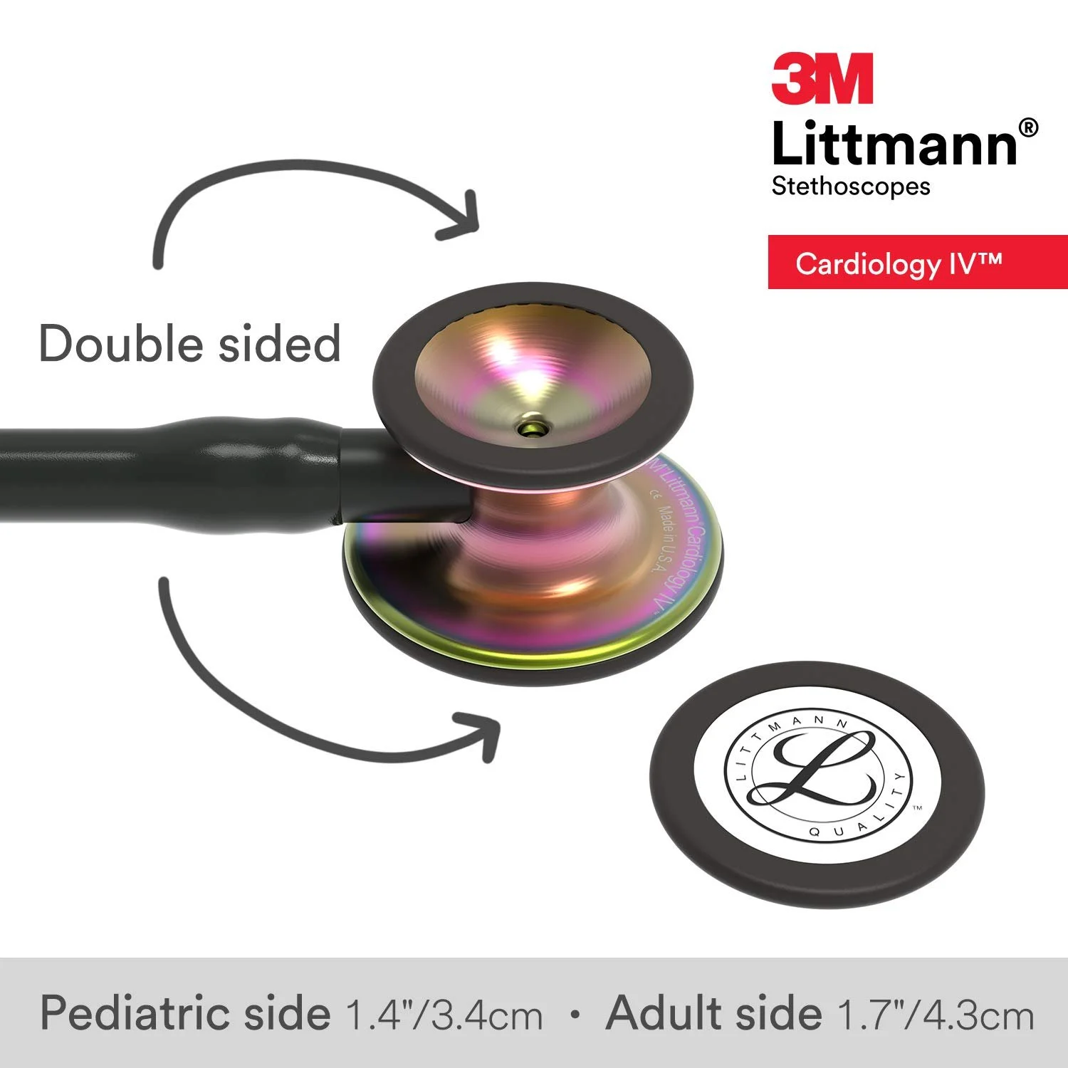 Стетоскоп 3M Littmann Cardiology IV 69 см Чорний, фото №3 Стетоскоп 3M Littmann Cardiology IV 69 см Чорний, фото №3