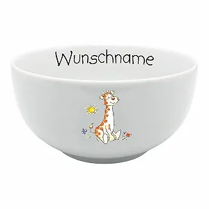 Детская тарелка для каши Giraffe из фарфора - Фото 1