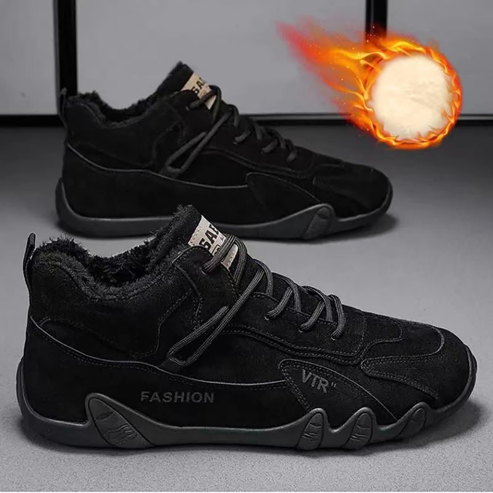 Чоловічі зимові черевики Trekking Shoes Snow Boots водонепроникні Rain Boots нековзкі з широкою шкарпеткою Barefoot Trainers короткі черевики для чоловіків і жінок, фото №5