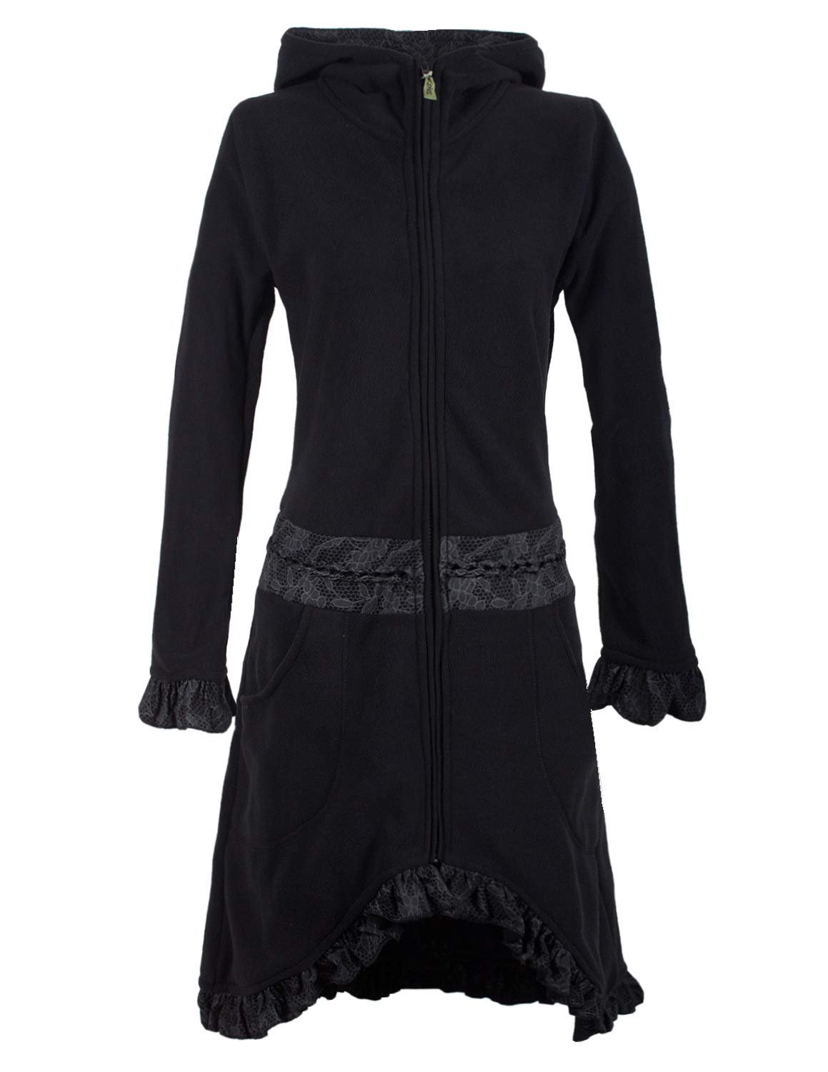 Пальто Elf Vishes из флиса с капюшоном и рюшами, фото №1 Пальто Elf Vishes из флиса с капюшоном и рюшами, фото №1