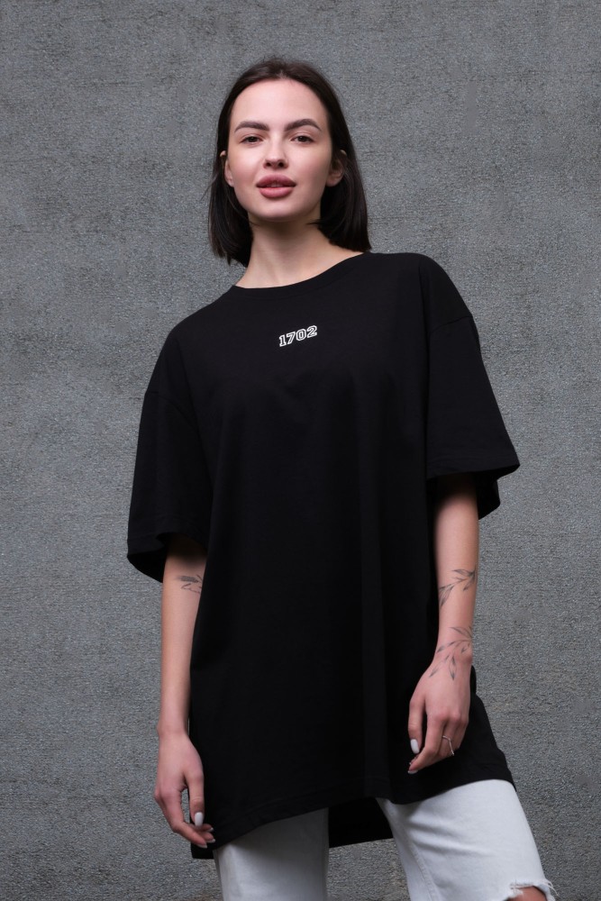 Оверсайз футболка з принтом Without 1702 black, фото №5 Оверсайз футболка з принтом Without 1702 black, фото №5