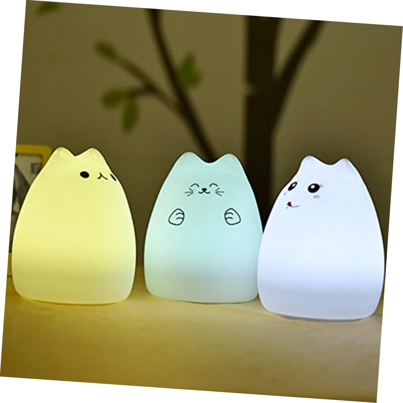 Світильник PRETYZOOM 2st Schlafzimmerlampe Kleinkind Портативний Білий Світло Ударний, фото №2