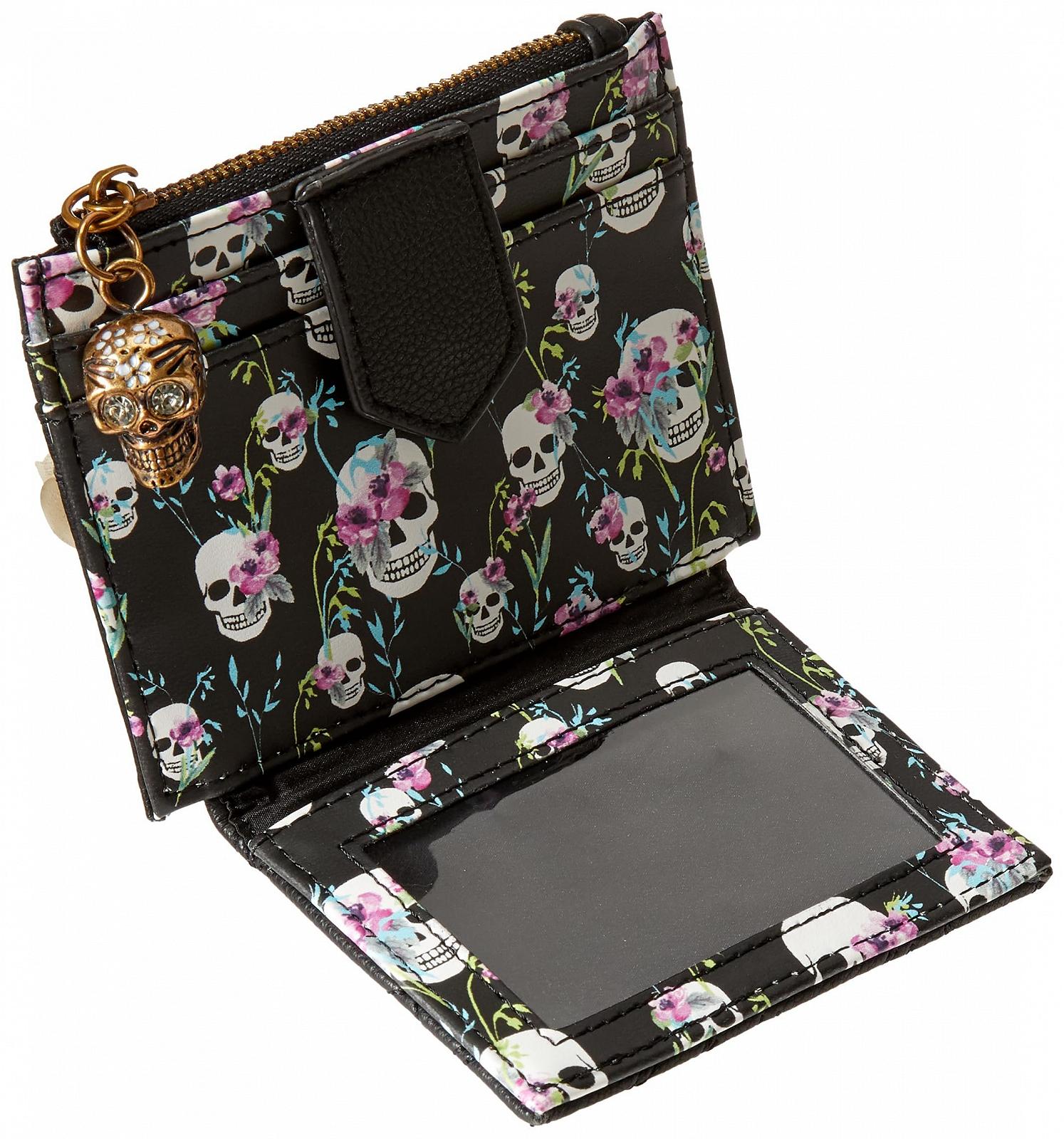 Женский кошелек бифолд Betsey Johnson Spider Черный, фото №4
