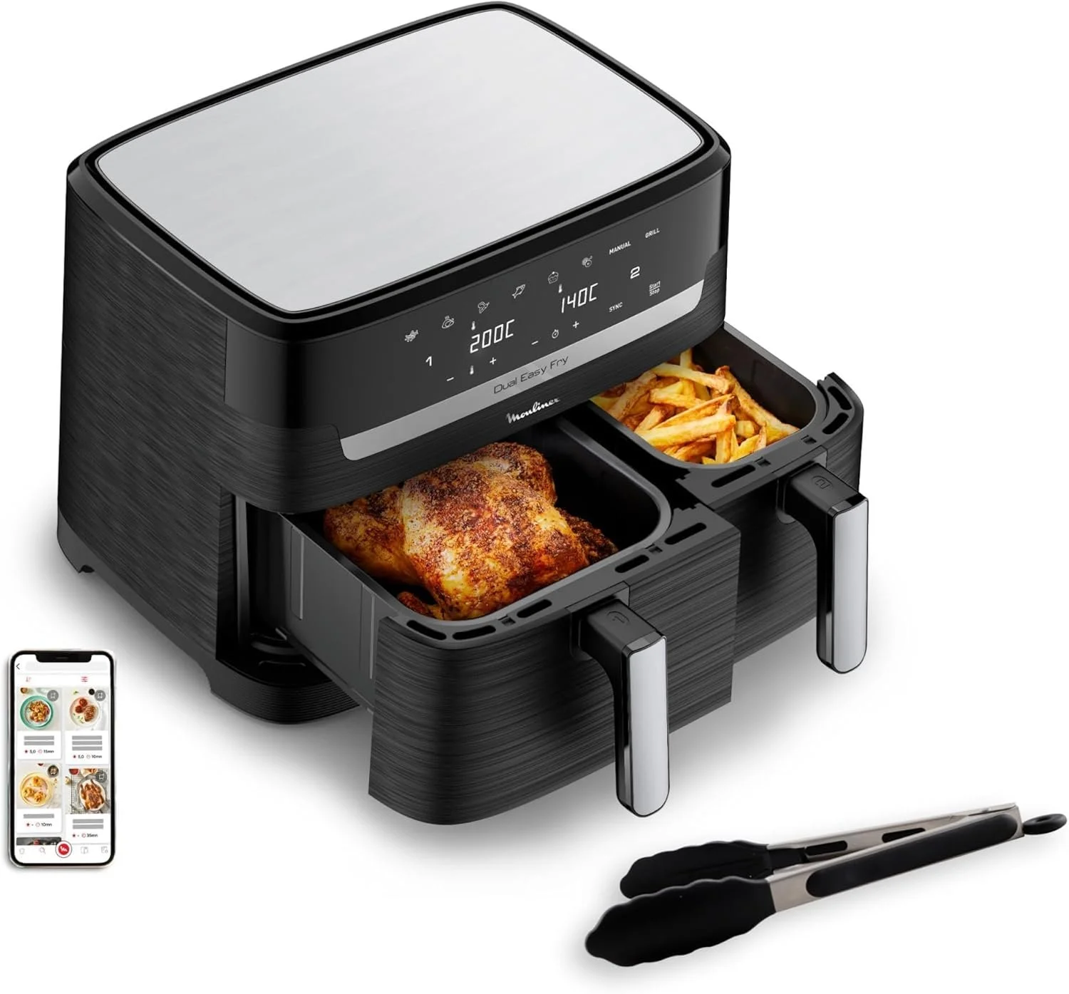 Мультипіч Moulinex Easy Fry Essential EZ9018F1 8.3L нержавіюча сталь 7 програм Сталевий, фото №1 Мультипіч Moulinex Easy Fry Essential EZ9018F1 8.3L нержавіюча сталь 7 програм Сталевий, фото №1