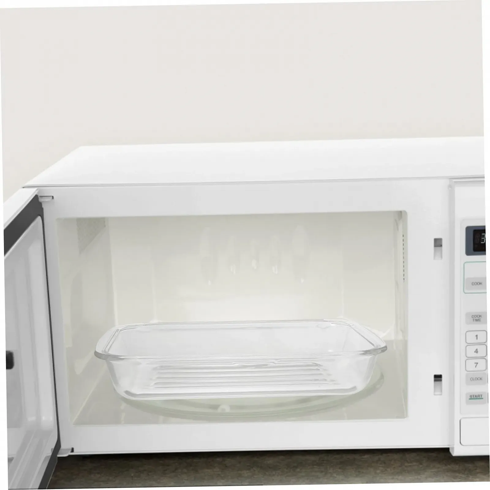 Стеклянная форма для запекания с двойными ручками термостойкая для посудомоечной машины, фото №6