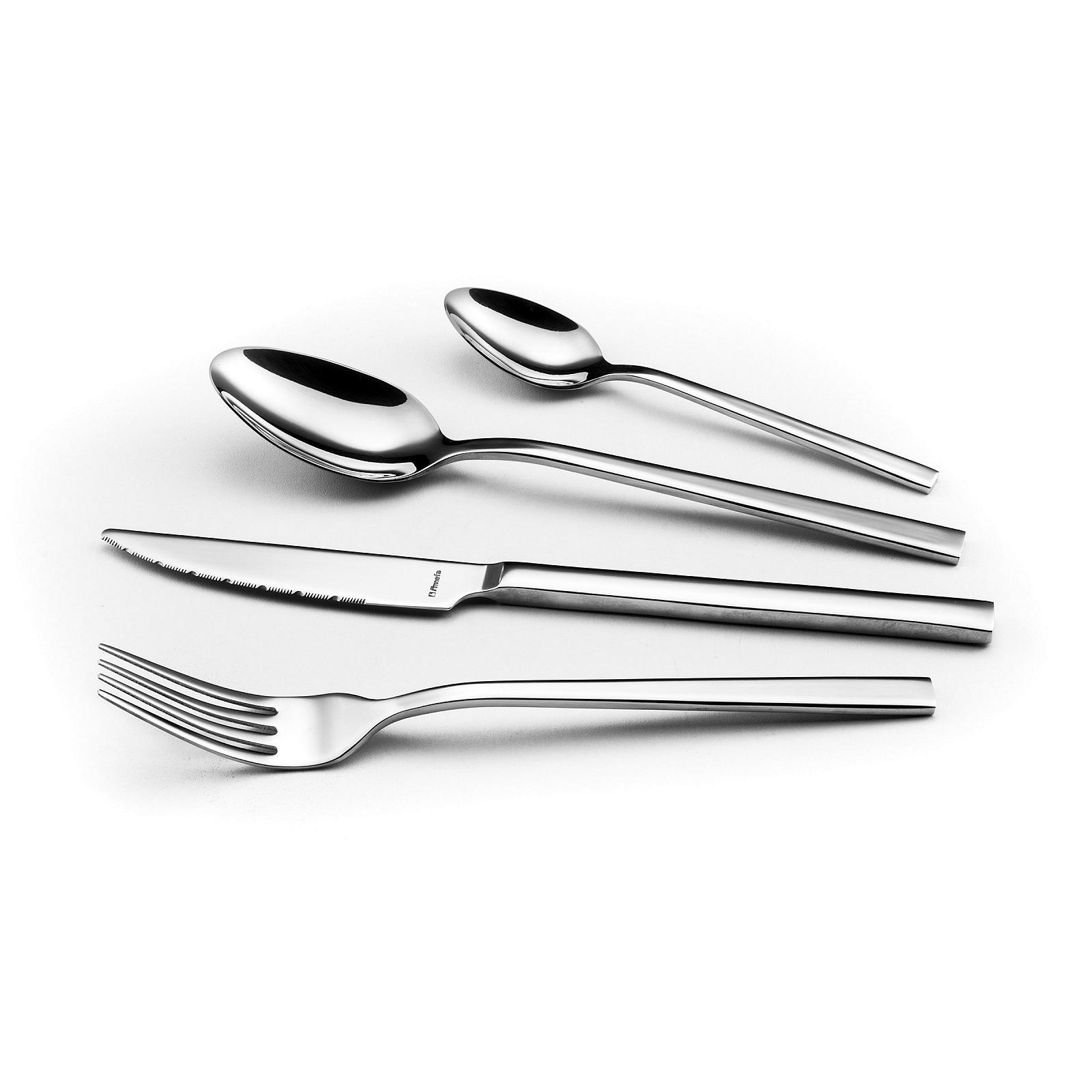 Набор столовых приборов Amefa Figure, нержавеющая сталь, прямой, элегантный, нож с микро-зубчатым лезвием, 24 шт., фото №3 Набор столовых приборов Amefa Figure, нержавеющая сталь, прямой, элегантный, нож с микро-зубчатым лезвием, 24 шт., фото №3