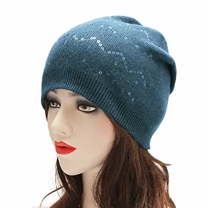 Вязаная шапка-бини ZLYC, мягкая зимняя эластичная synthetic.ua - Фото 1
