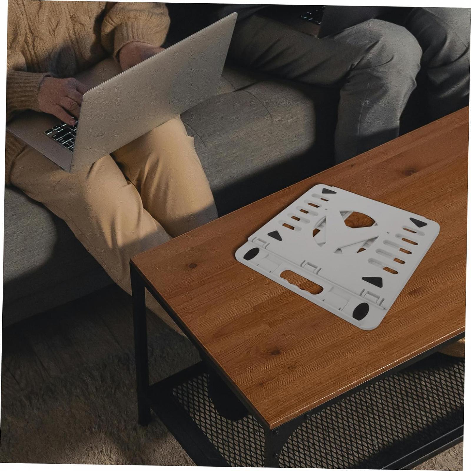 Подставка для ноутбука SOIMISS, пластиковая, складная, регулируемая, для ноутбука, планшета и книг, с рассеиванием тепла, фото №6 Подставка для ноутбука SOIMISS, пластиковая, складная, регулируемая, для ноутбука, планшета и книг, с рассеиванием тепла, фото №6