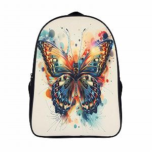 Школьный ранец RSIUUODNF Butterfly для девочек-подростков, школьный рюкзак для начальной школы, детский портфель, повседневный рюкзак, 40x28x16 см - Фото 1