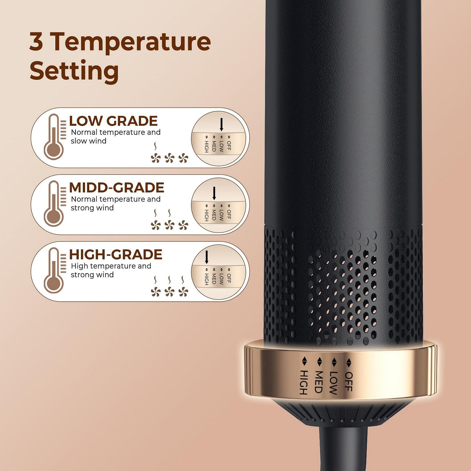 Стайлер для волосся Atopskins Pro Air Brush 5-in-1 1000 Вт, фото №6 Стайлер для волосся Atopskins Pro Air Brush 5-in-1 1000 Вт, фото №6