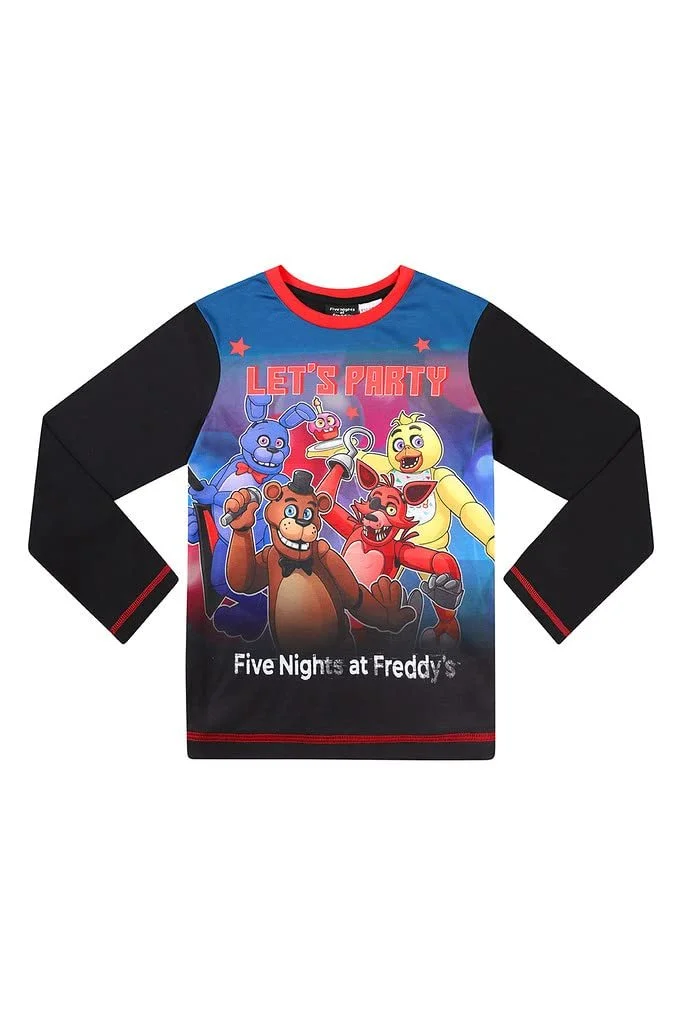 Комплект піжами Довгий FIVE NIGHTS AT FREDDY'S чорний, фото №2