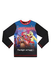 Комплект піжами Довгий FIVE NIGHTS AT FREDDY'S чорний synthetic.ua - Фото 1