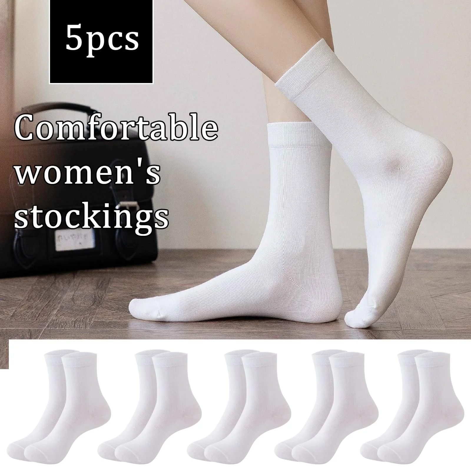 Женские теннисные носки, 5 пар, EU 39-42, фото №2