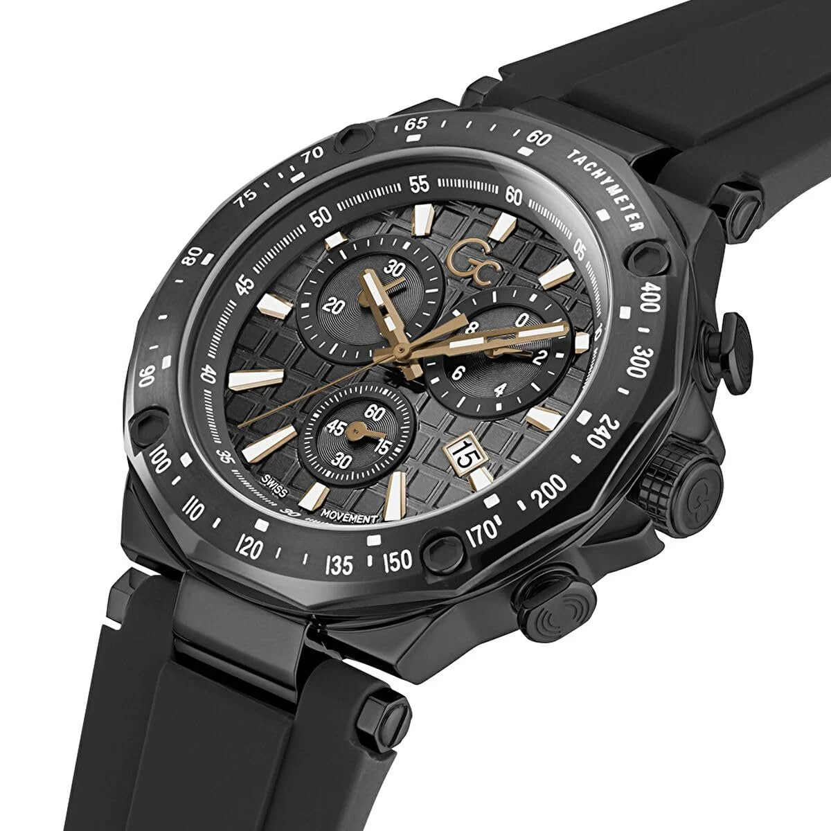 Аналоговий Годинник Guess Collection Y81008G2MF, чорний, Ремінець, фото №5 Аналоговий Годинник Guess Collection Y81008G2MF, чорний, Ремінець, фото №5