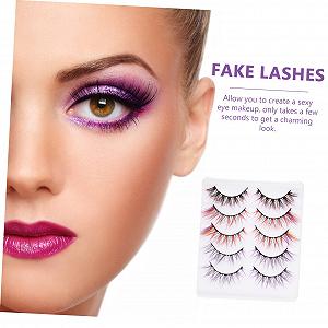 Вії Angoily 25 Paar Farbige Falsche Nachahmung 8d Flauschige Kleidung synthetic.ua - Фото 1