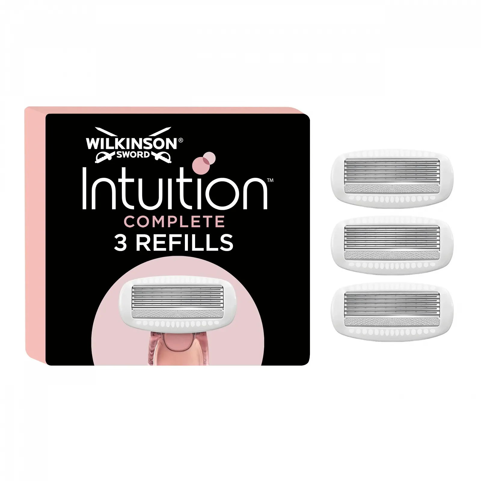 Сменные кассеты для женской бритвы Wilkinson Sword Intuition Complete 3 шт., фото №1 Сменные кассеты для женской бритвы Wilkinson Sword Intuition Complete 3 шт., фото №1