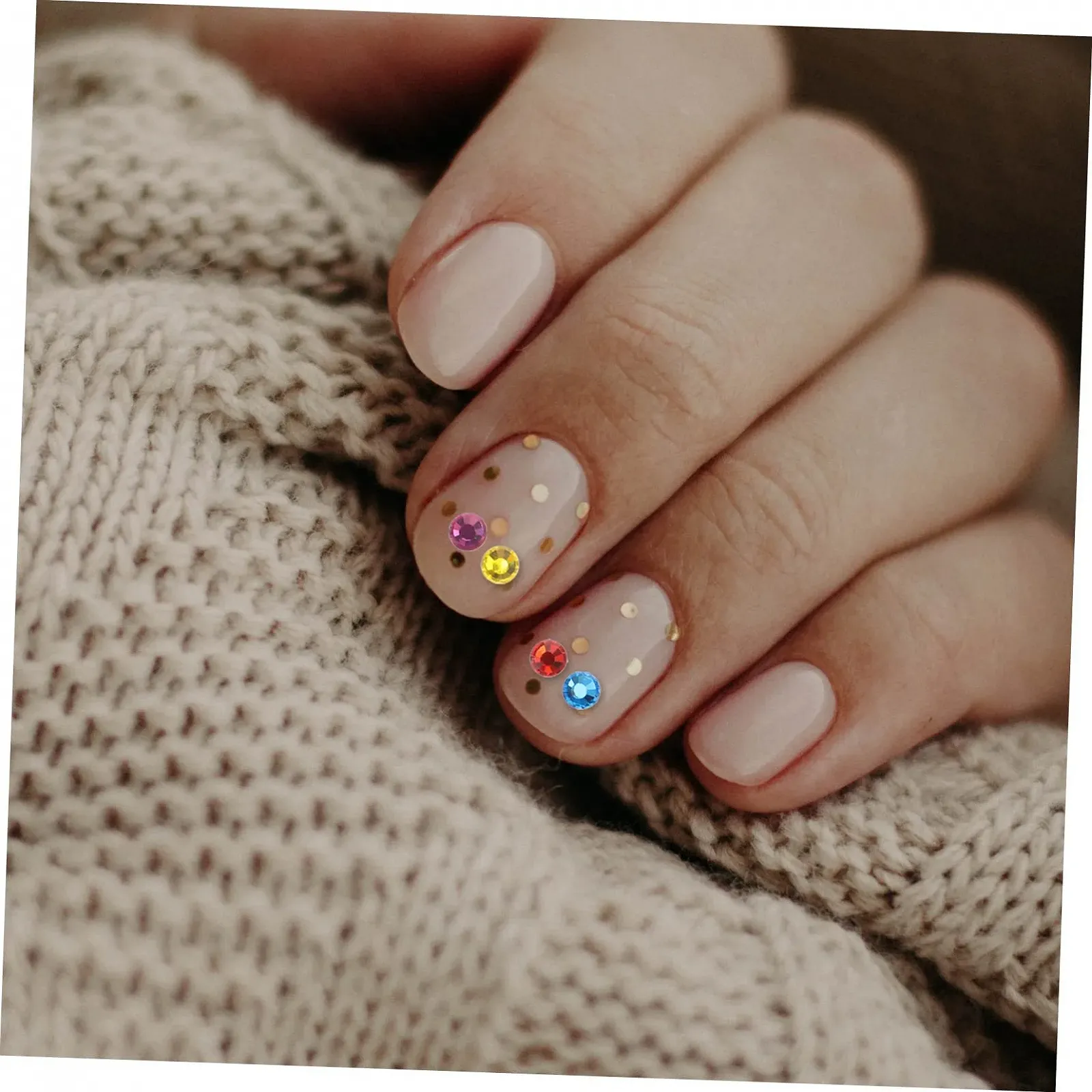 Стразы для ногтей Nailkndy 1440 шт., фото №8