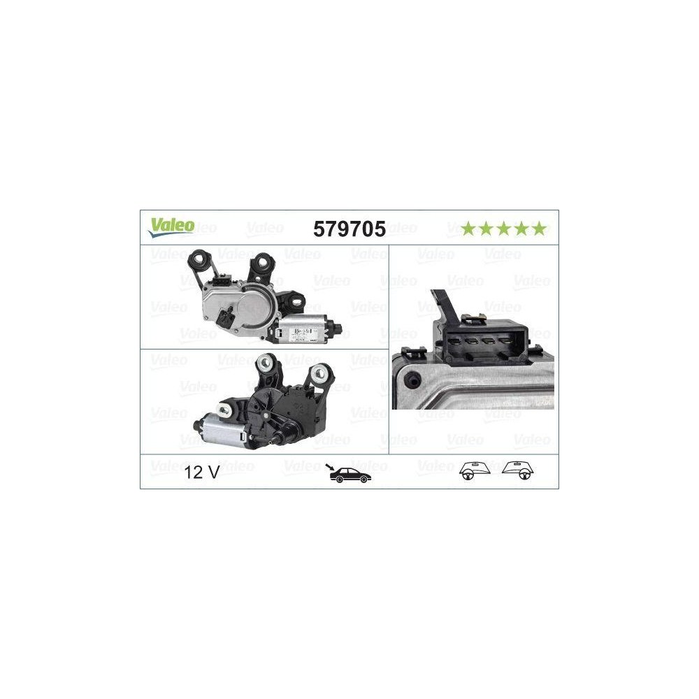 Мотор стеклоочистителя VALEO 579705 оригинальный для AUDI задний, фото №1