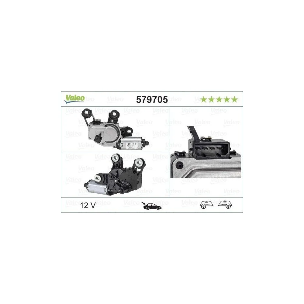 Мотор стеклоочистителя VALEO 579705 оригинальный для AUDI задний, фото №1