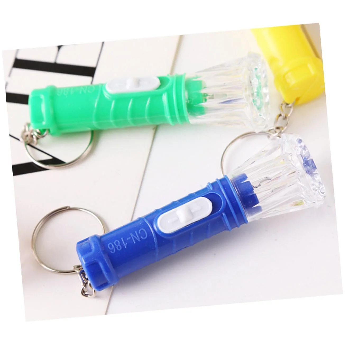 Фонарик-брелок карманный Sosoport Маленький портативный ручной фонарь Мини, 10 штук, фото №5