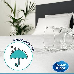 Наматрасник Sweet Night Axel Водонепроницаемый трикотажный полиэстер трикотаж Белый 180 x 200 см synthetic.ua - Фото 1