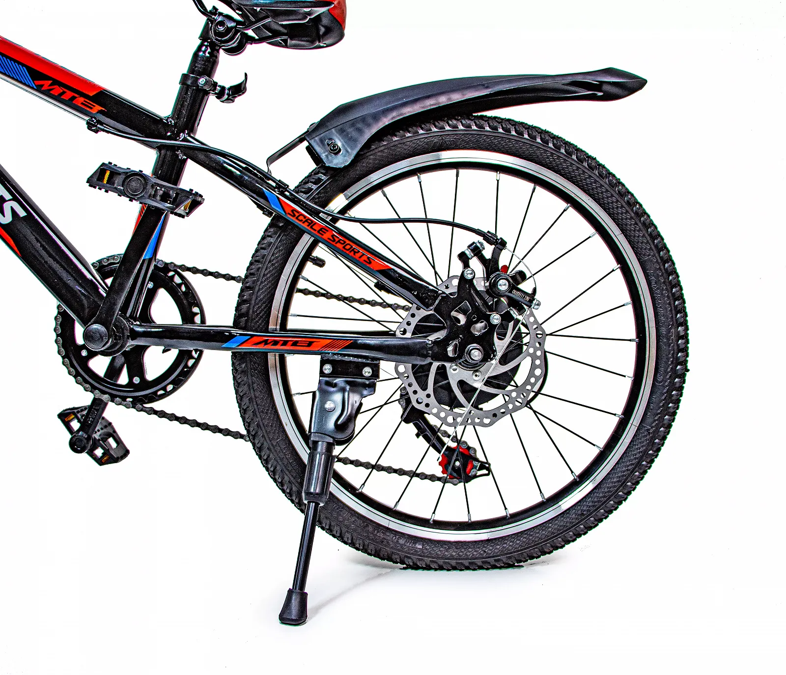 Дитячий велосипед 20 Scale Sports Black/Red/Blue дискові тормози амортизатор 68063717, фото №3