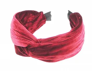 Повязка на голову Ткань Бархат Широкая - Фото 1