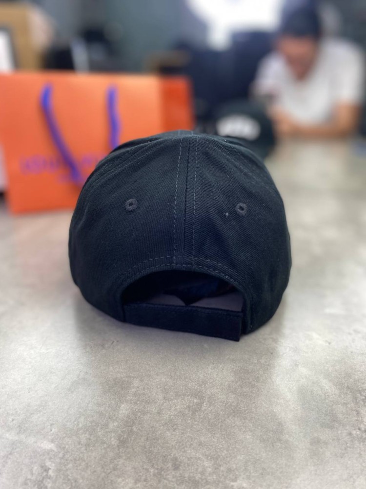 Черная кепка Balenciaga CREW gu520, фото №5