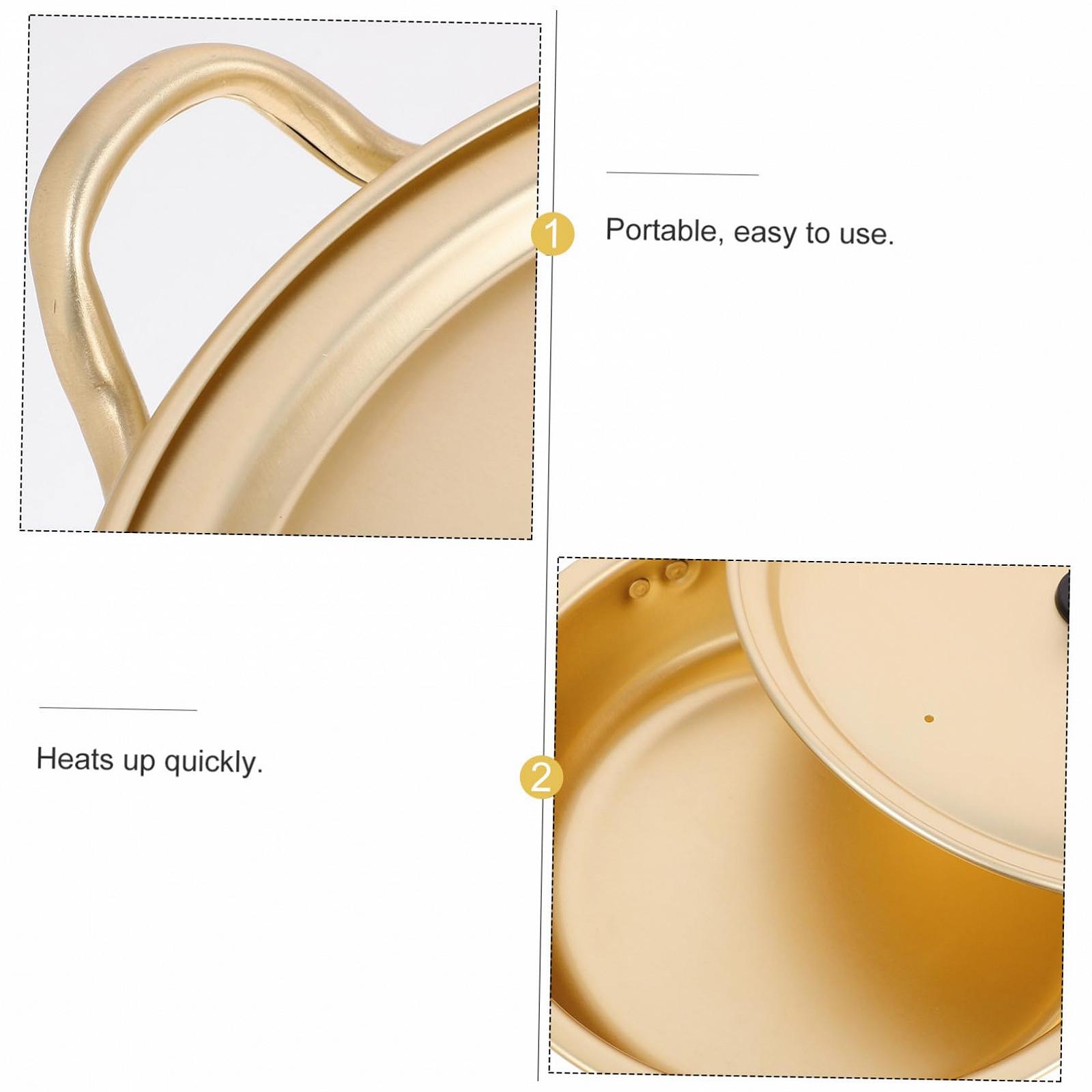 Кастрюля BESTonZON Korean Ramen Pot Набор кастрюль Алюминий Жёлтый, фото №7