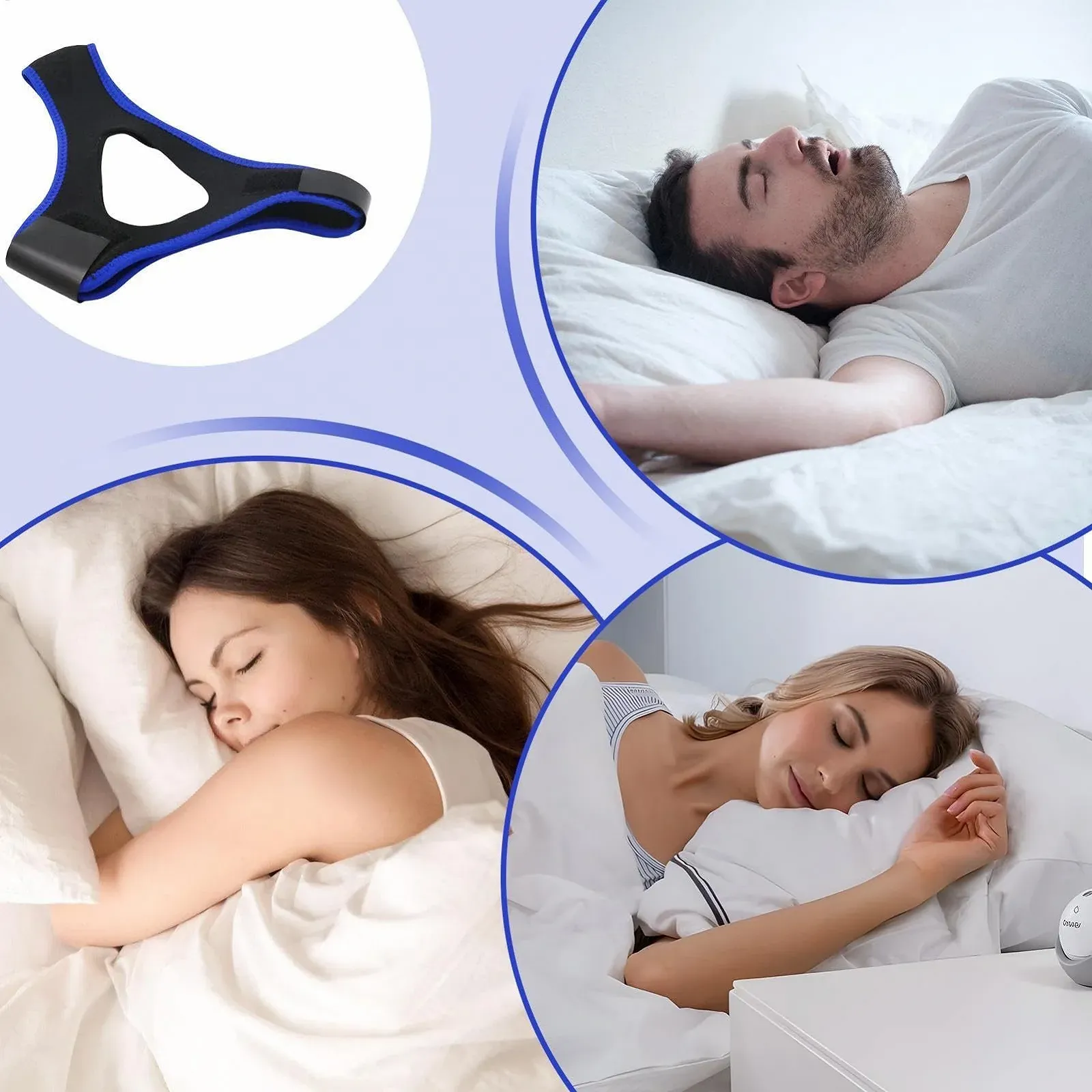 Підтримка щелепи проти хропіння Ремінець на підборіддя, фото №4 Підтримка щелепи проти хропіння Ремінець на підборіддя, фото №4