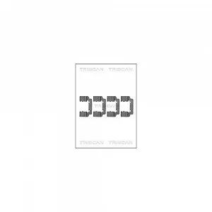 Комплект аксессуаров, тормозные колодки дискового тормоза TRISCAN 8105 241620 для заднего моста - Фото 1