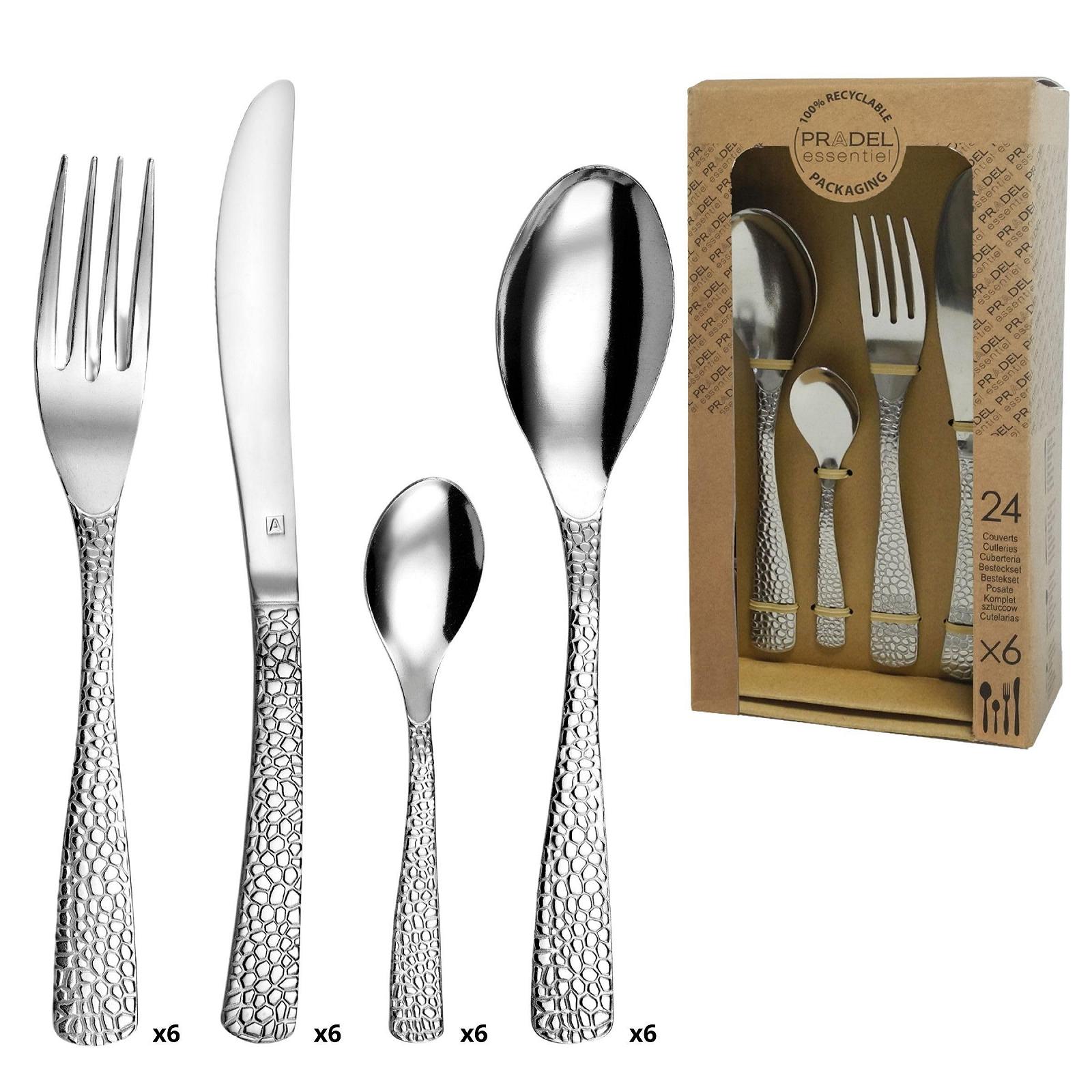 Набор столовых приборов Amefa Tam, 24 предмета, нержавеющая сталь 18/0, сталь, фото №1