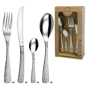 Набор столовых приборов Amefa Tam, 24 предмета, нержавеющая сталь 18/0, сталь - Фото 1