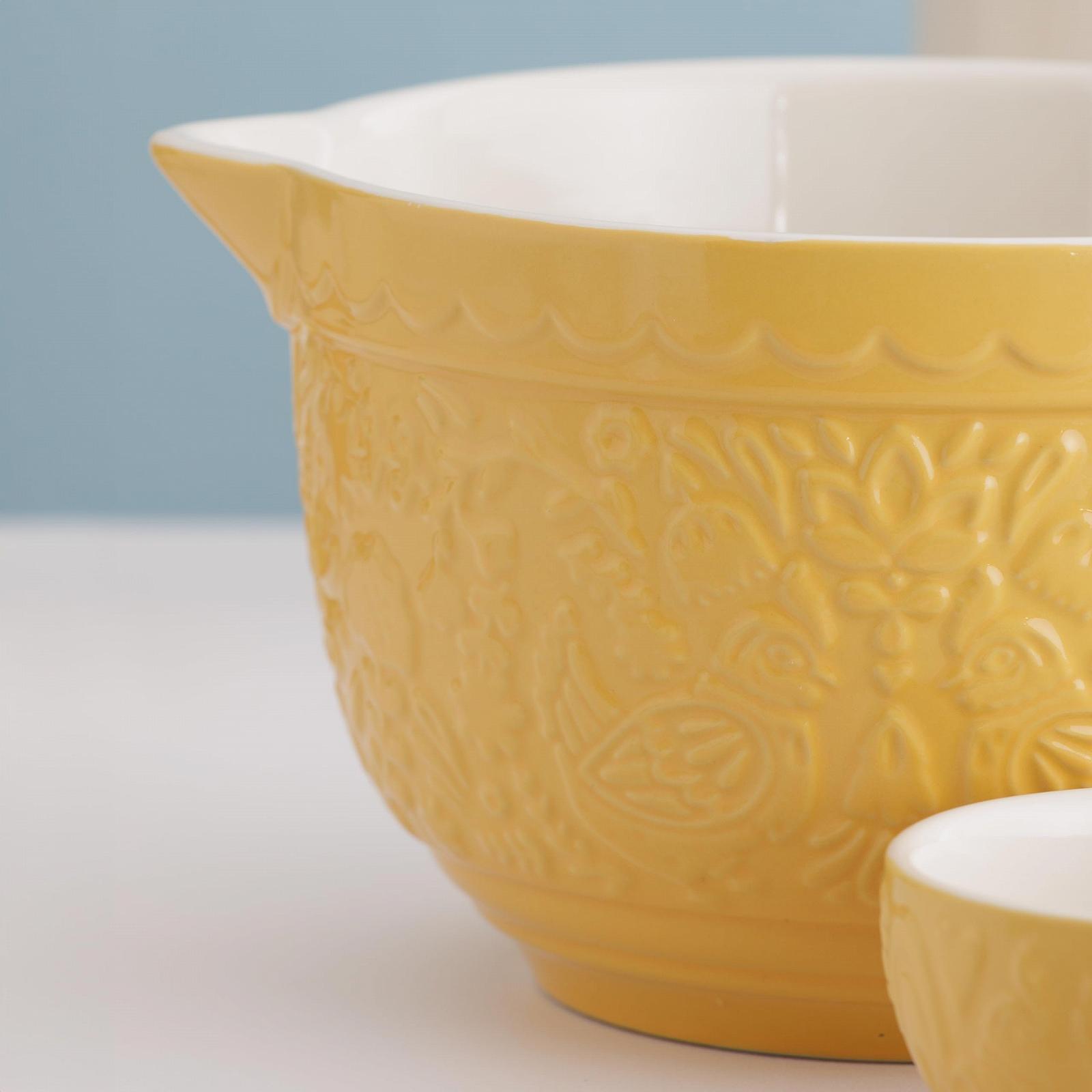 Миска для тіста Stoneware Mason Cash Home to Roost 1.9 літра з ручкою, носиком для зливу, фото №6