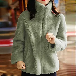 Женская зимняя флисовая парка Chnnamzu synthetic.ua - Фото 1