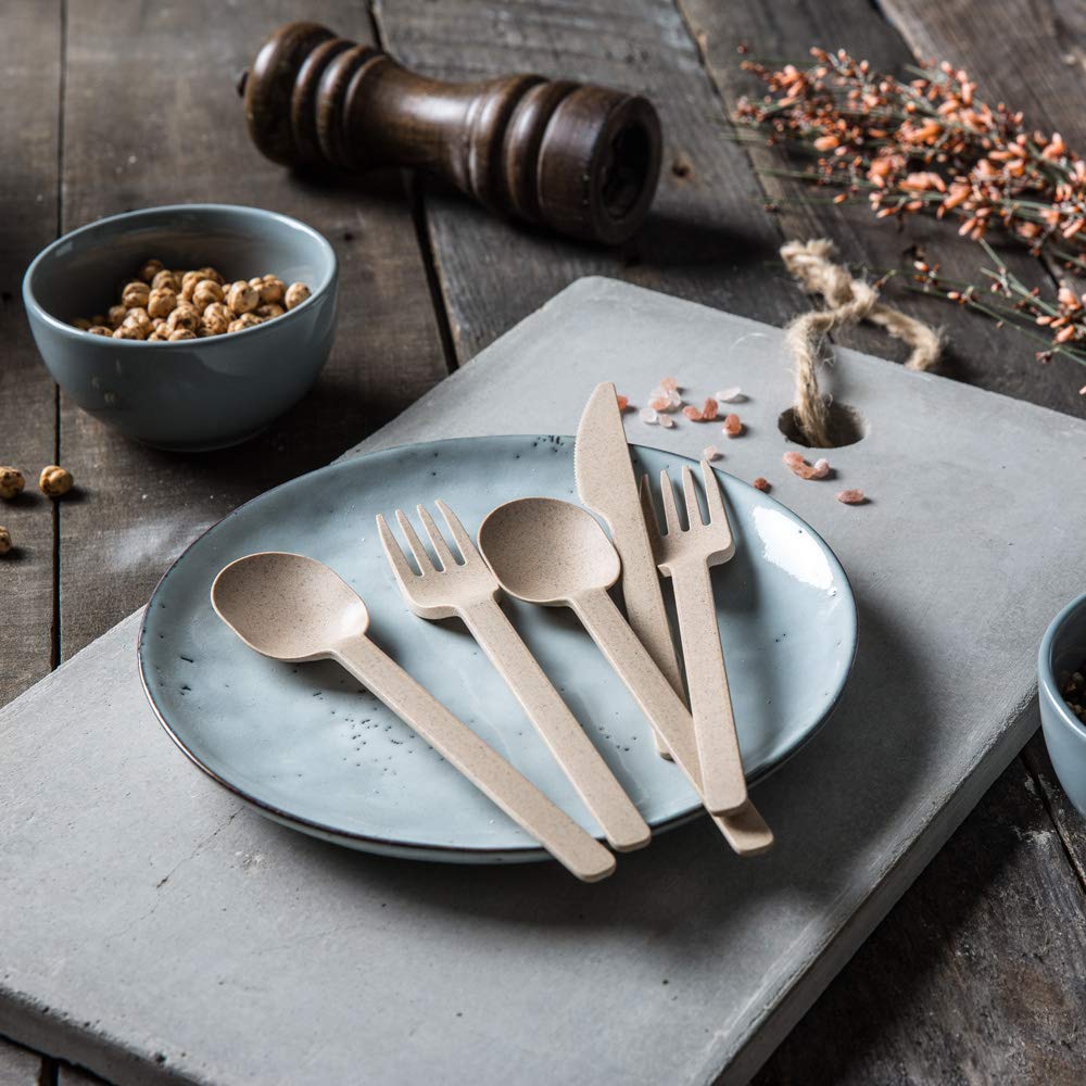 Нож BIOZOYG Organic Reusable Прочный пластиковый компостируемый нож 60 шт., фото №4