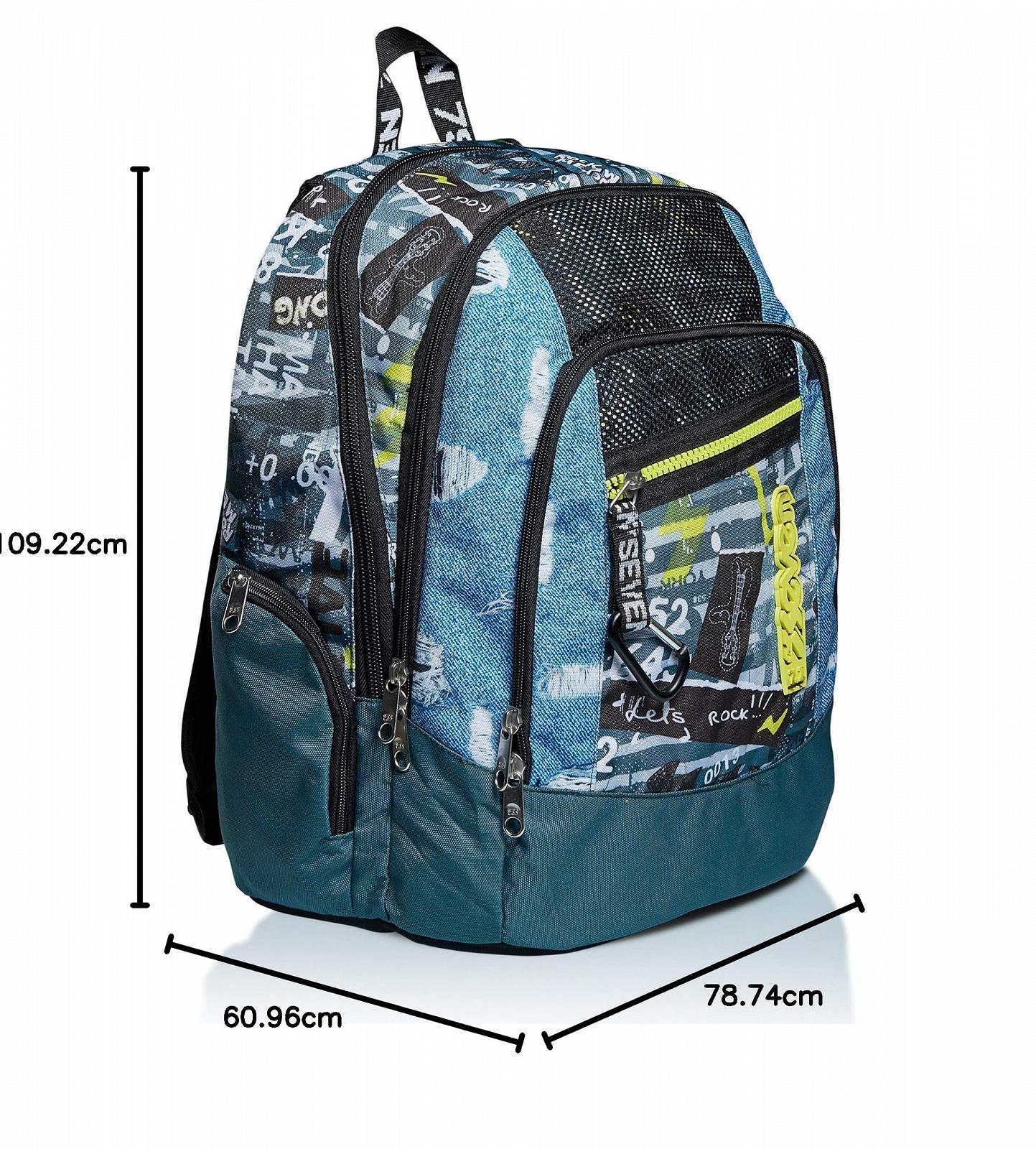 Рюкзак Seven Advanced Space Check Unisex, джинсовий синій, фото №6