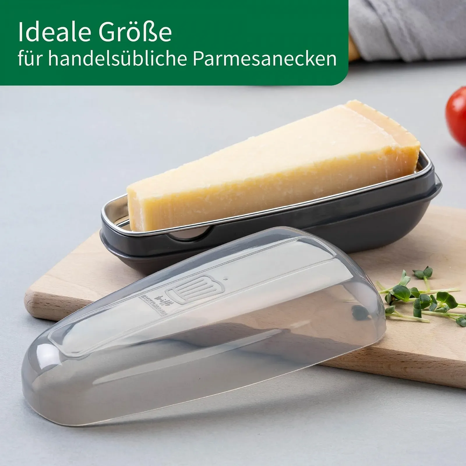 Терка Chefkoch trifft Fackelmann для пармезану з контейнером лезо з нержавіючої сталі, фото №6