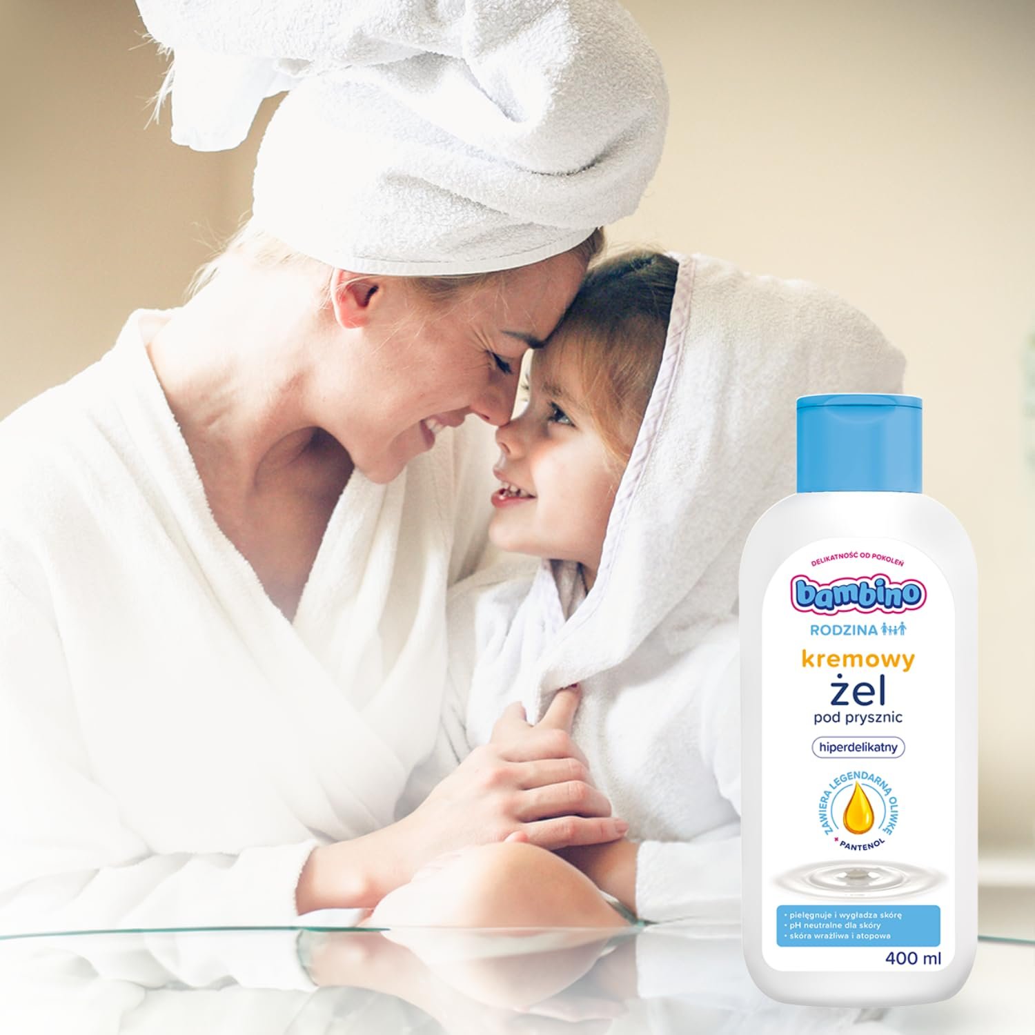 Кремовий гель для душу Bambino Rodzina Hiperfein 400 мл, фото №2