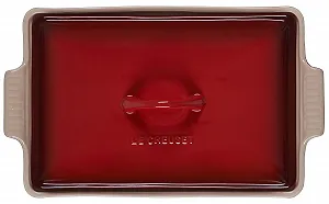 Форма для запекания LeCreuset 91001533060000 R Trad с крышкой Вишнево-красный synthetic.ua - Фото 1