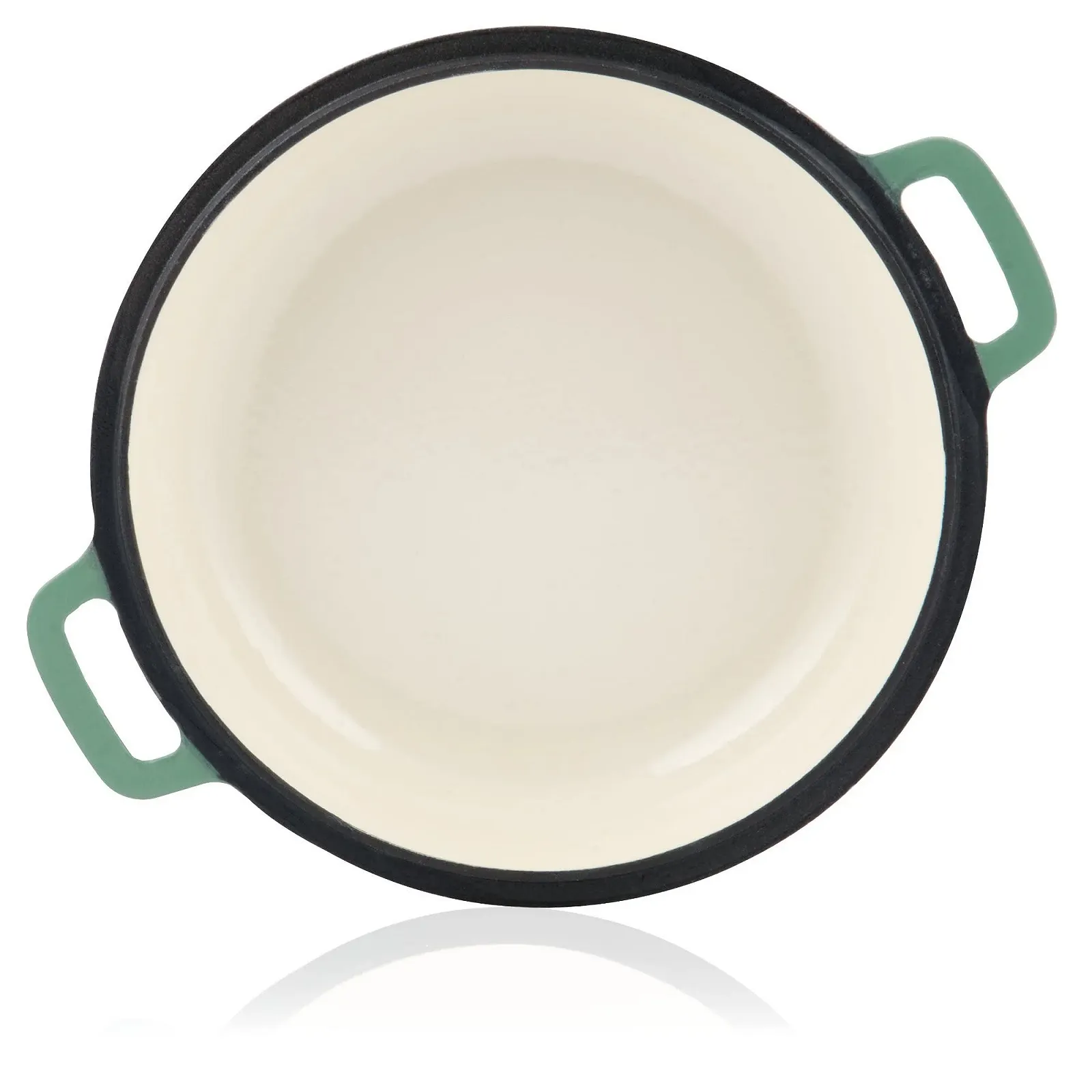 Емальована чавунна каструля Mahlzeit 6,9 л кругла з кришкою та 2 ручками Mint для індукції та духовки, фото №6 Емальована чавунна каструля Mahlzeit 6,9 л кругла з кришкою та 2 ручками Mint для індукції та духовки, фото №6