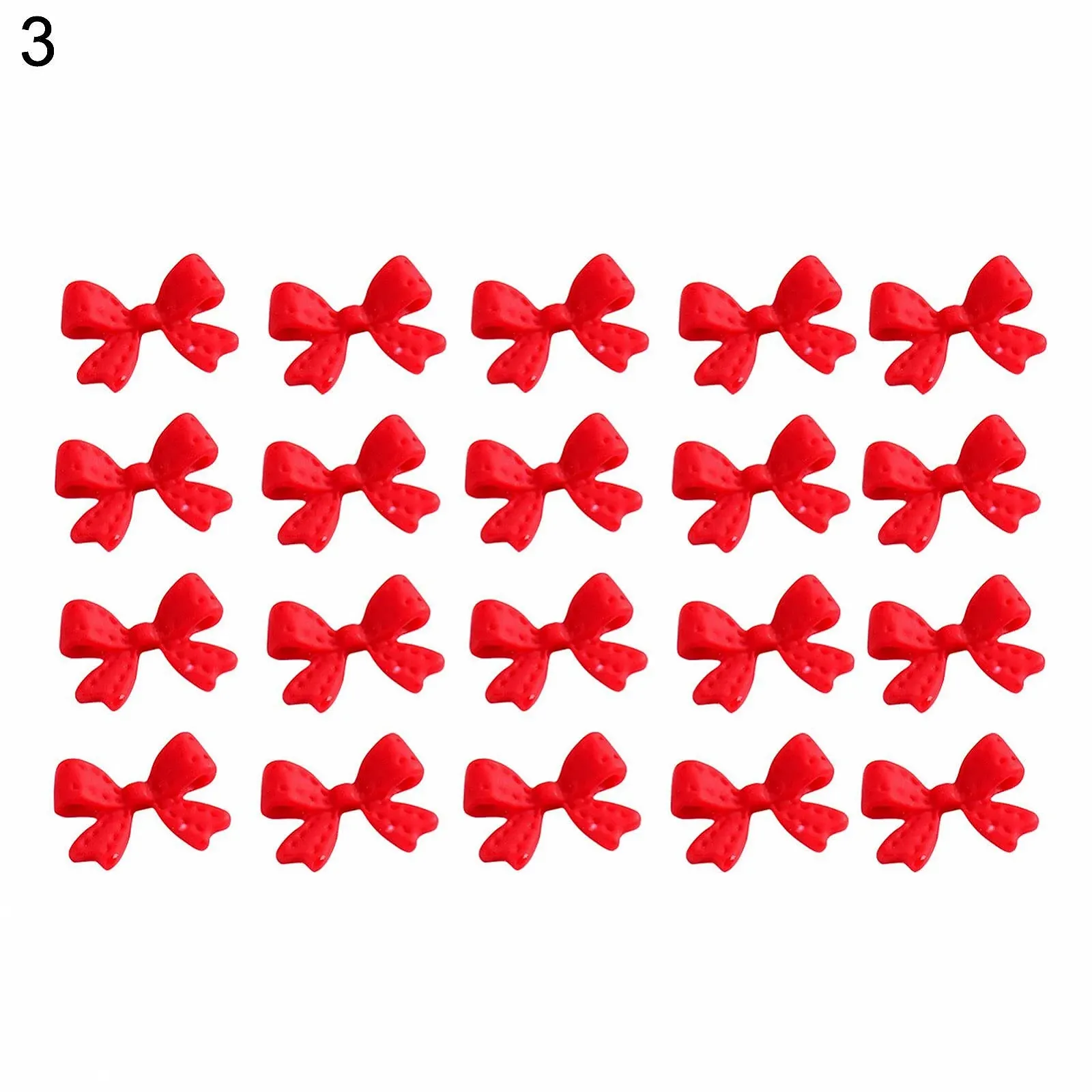 Прикраса для нігтів Бантик 3D ефект Смола Кольоровий 13, фото №5 Прикраса для нігтів Бантик 3D ефект Смола Кольоровий 13, фото №5