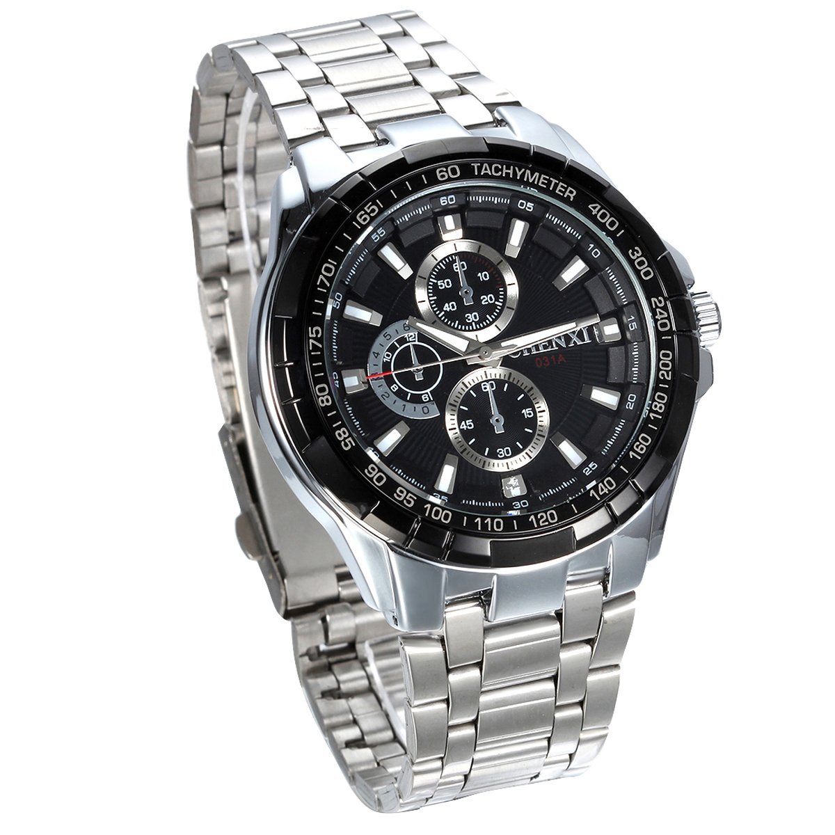 Часы JewelryWe Мужские Нержавеющая сталь Роскошные Дата Календарь 30 м Водонепроницаемые Аналоговые Кварцевые Наручные Часы Мужские Нержавеющая сталь Браслетные Часы с круглым циферблатом и люминесцентными стрелками, фото №1 Часы JewelryWe Мужские Нержавеющая сталь Роскошные Дата Календарь 30 м Водонепроницаемые Аналоговые Кварцевые Наручные Часы Мужские Нержавеющая сталь Браслетные Часы с круглым циферблатом и люминесцентными стрелками, фото №1