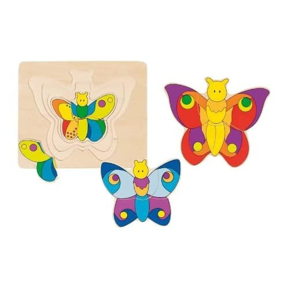 Пазл GoKi Wooden Butterfly Puzzle 4 слоя, фото №1
