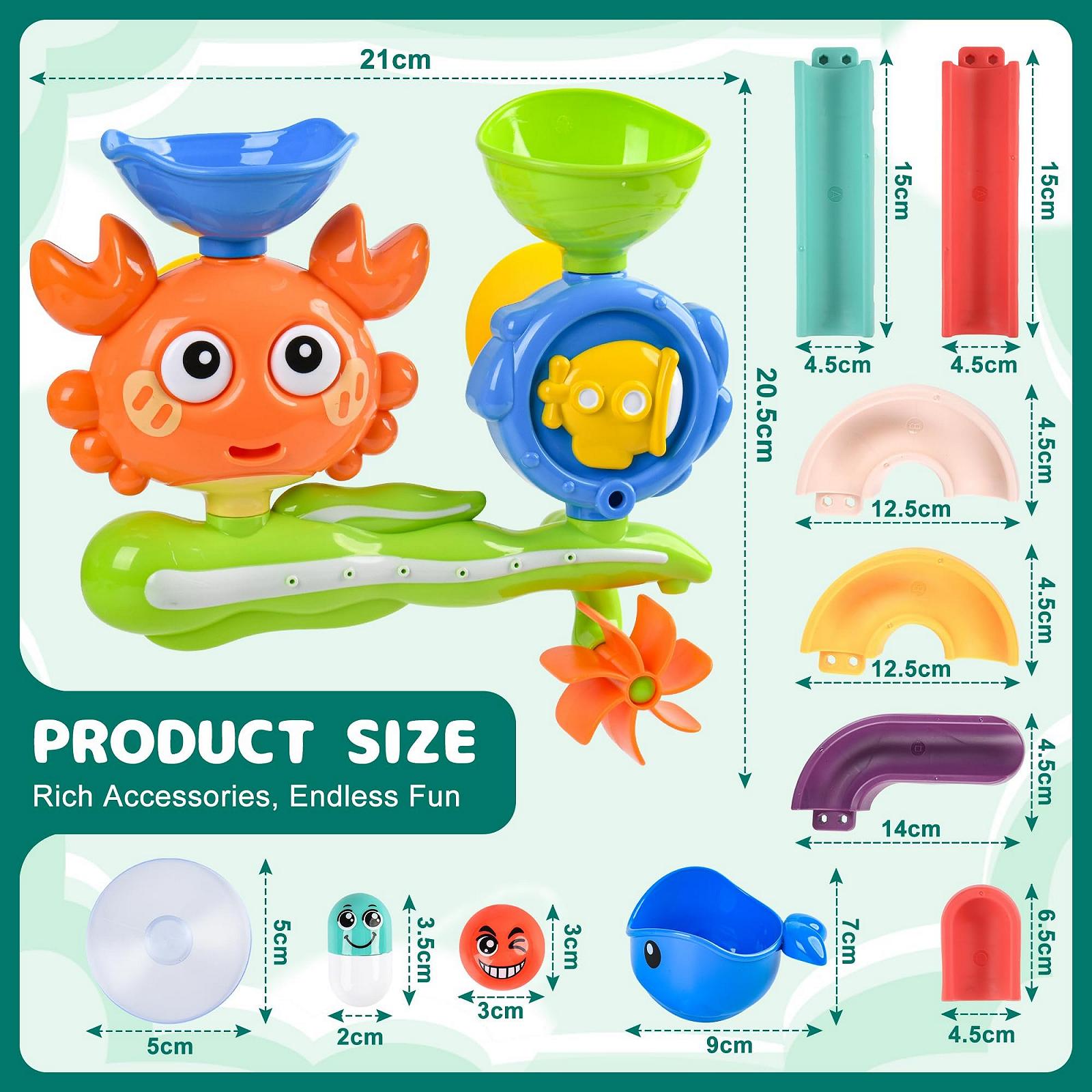 Игрушка для ванны, присосками, капсулами и шариками., фото №4