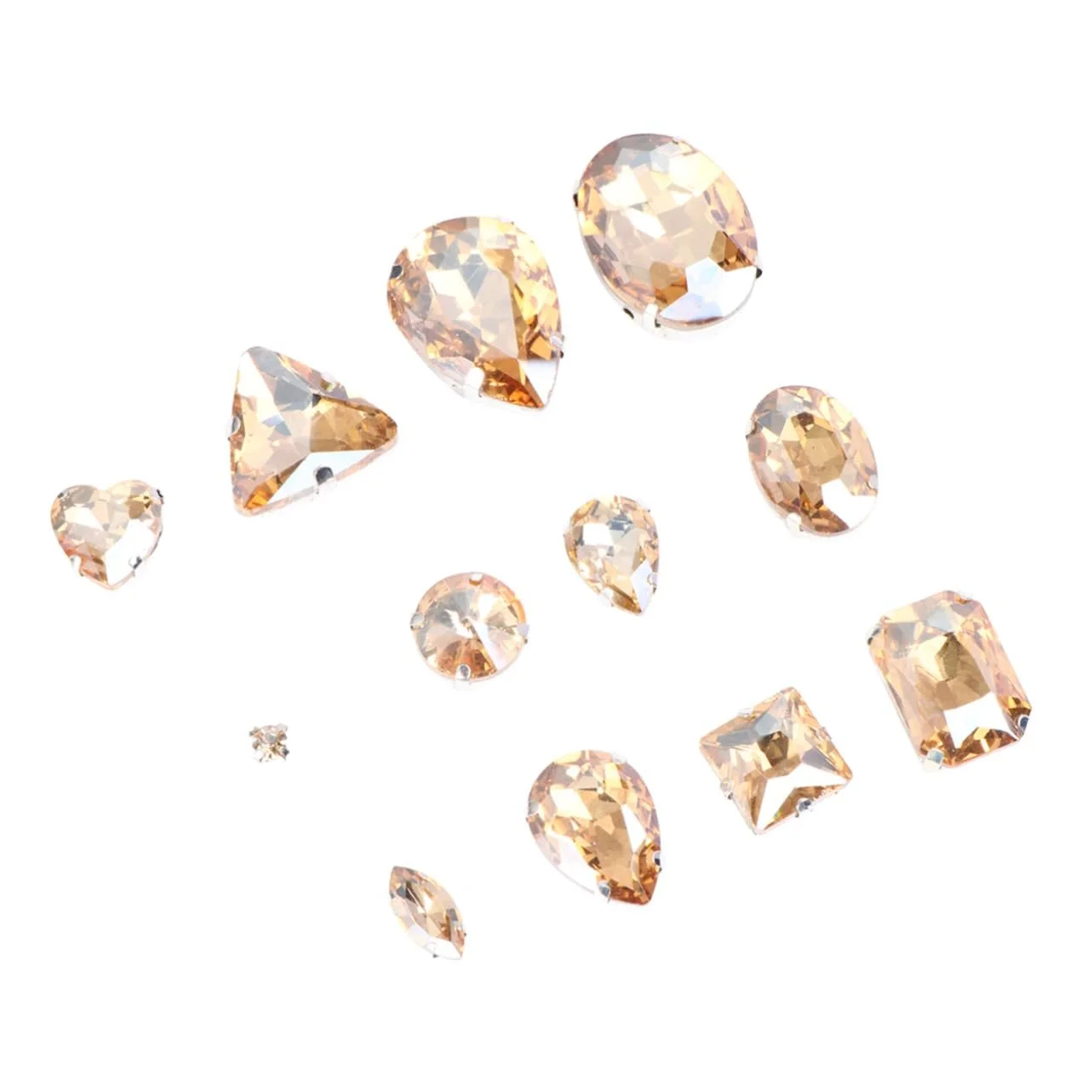 Стразы Lurrose Каплевидной формы с серебряной основой, стеклянные, 150 шт, для одежды, разных стилей, для творческих проектов, фото №9