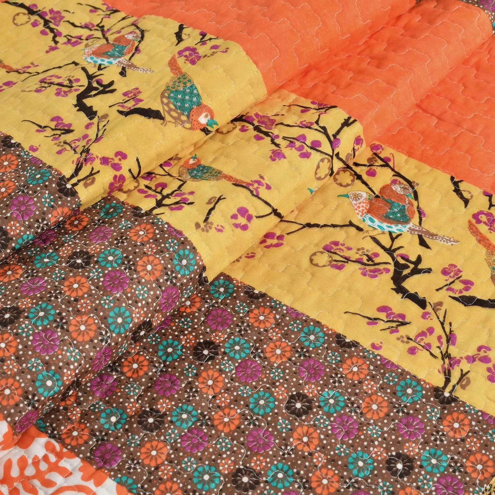 Плед Lush Decor Royal Empire 60 на 50 дюймов, Tangerine, фото №3