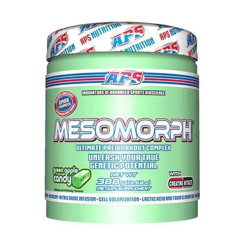 Предтренировочный комплекс Mesomorph 388g ver4 Geranium Extract Green Apple Candy, фото №1