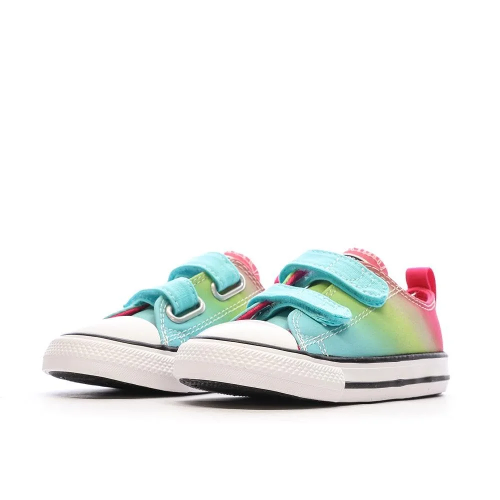 Кроссовки Converse All Star Easy для девочек Голубой/Зеленый/Розовый, фото №6